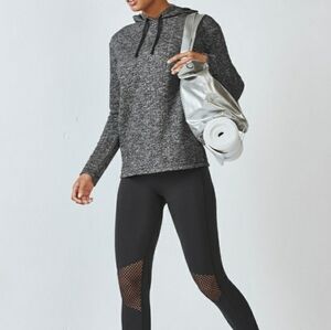Fabletics Cool Taj Hoodie Black Speckle size S